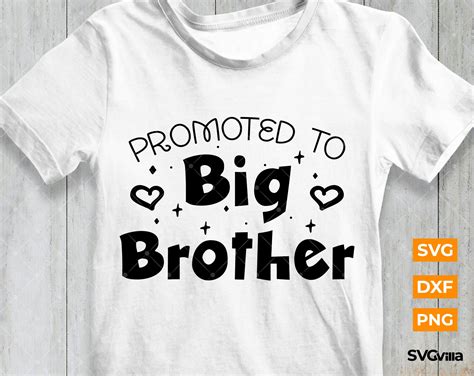 Promoted To Big Brother Svg Dxf Png Scrapbook Etsy