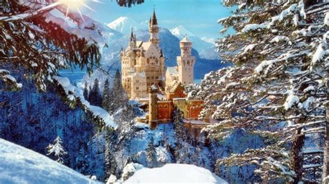 Neuschwanstein Castle In Winter Image Id 4160 Image Abyss