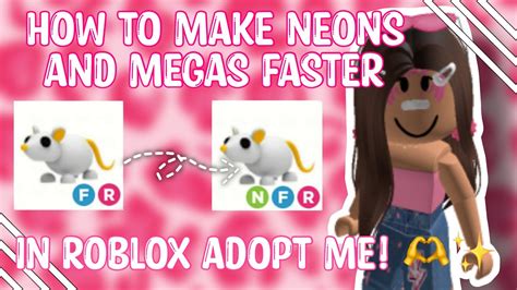 How To Make Neons And Megas Faster In Adopt Me 🫶 Roblox Adopt Me