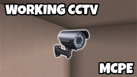 Minecraft Bedrock Working Security Camera Tutorial Youtube