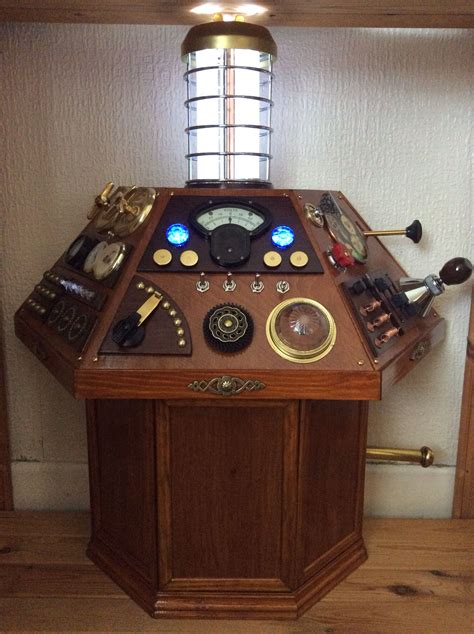 Steampunk Doctor Who Handmade Steampunk Tardis Console By Martin Rayner