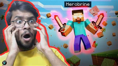 Fighting The Biggest Herobrine Ever In Minecraft Youtube