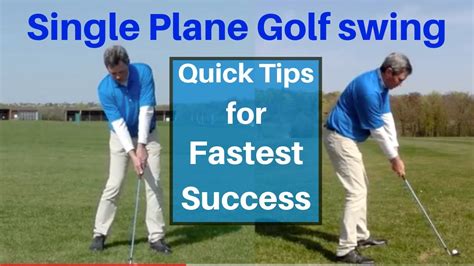 Faster Way To Learn How To Swing On A Single Plane Youtube