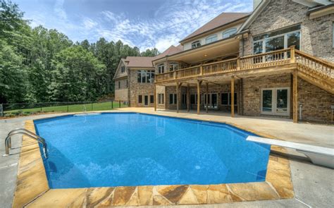 14000 Square Foot Lakefront Brick Mansion In Fayetteville Ga Homes