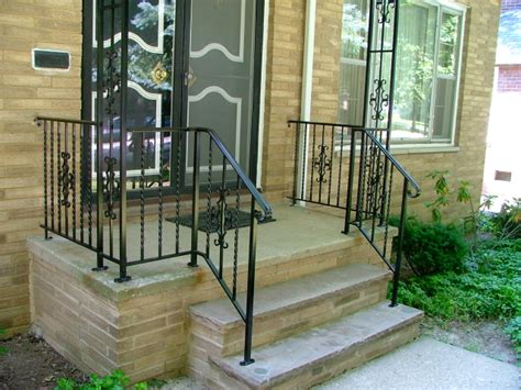 Front Porch And Step Rail Finelli Ironworks