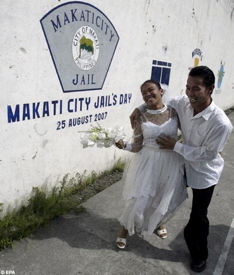 In The Clink But Still Blushing Pink The Brides Marrying Their Jailed Filipino Grooms In Prison