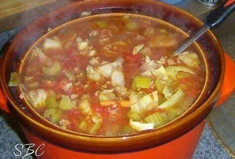 Add onion, garlic, thyme, marjoram, salt, pepper and cloves. Cabage soup | Cabbage hamburger soup, Cabbage soup, Cabbage soup recipes