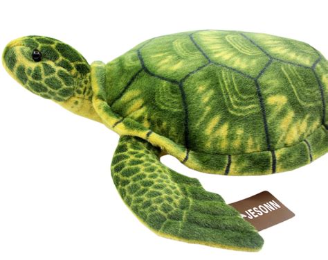 Jesonn Realistic Soft Stuffed Marine Animals Toy Turtle Plush For Kids