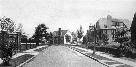 Street Scene In Forest Hills Garden Forest Hills Ny C 1910
