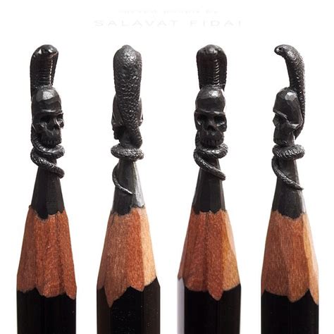 Carving Art Into Pencil Tips Modern Fix