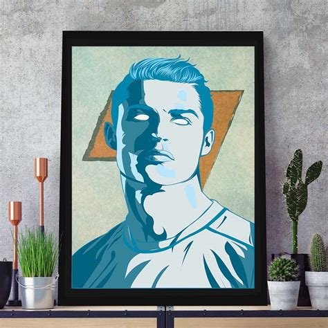 2020 Cristiano Ronaldo Cr7 Portrait Art Postert Canvas Painting Wall