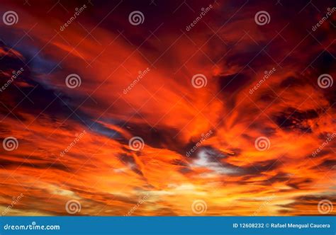 Red Heaven Stock Photo Image Of Rain Abstract Nature 12608232