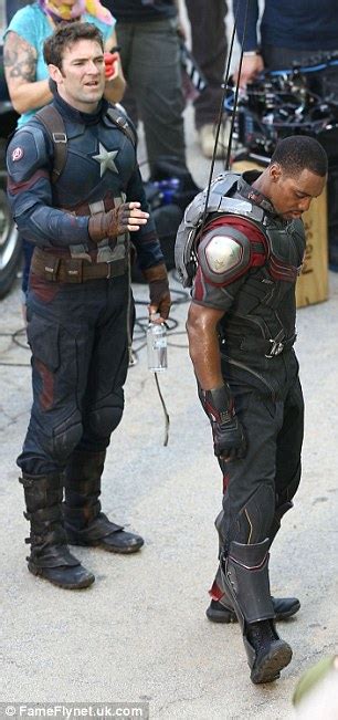 Chris Evans Suits Up As Captain America To Take On Crossbones Daily