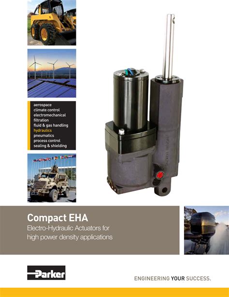 Motion Parker Compact Electro Hydraulic Actuator Catalog Page 1