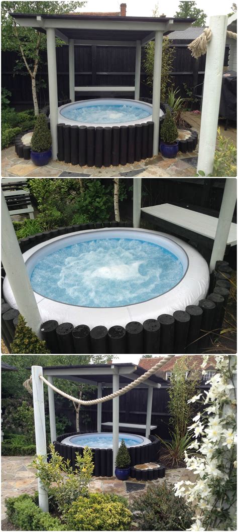 Inflatable Hot Tub Surround For Lay Z Spa Hot Tub Garden Hot Tub Surround Hot Tub Gazebo