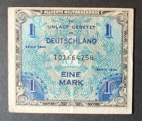 Germany P192a Mark Vf Allied Military Currency For Sale Buy Now