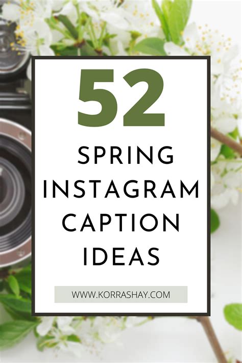 52 Perfect Spring Instagram Caption Ideas