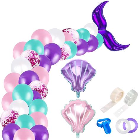 Buy Mermaid Tail Balloon Garland Kit Mermaid Balloon Arch Set For Mermaid Girl Birthday Party