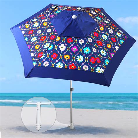 Buy Ammsun 8ft Heavy Duty High Wind Commercial Grade Beach Umbrella