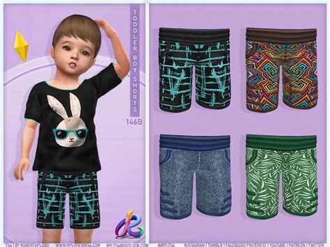 The Sims Resource Toddler Boy Shorts Rpl146b