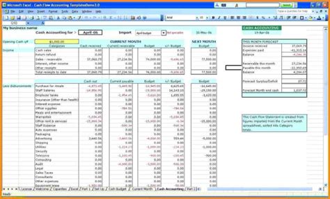Small Business Accounting Template Excel — Db
