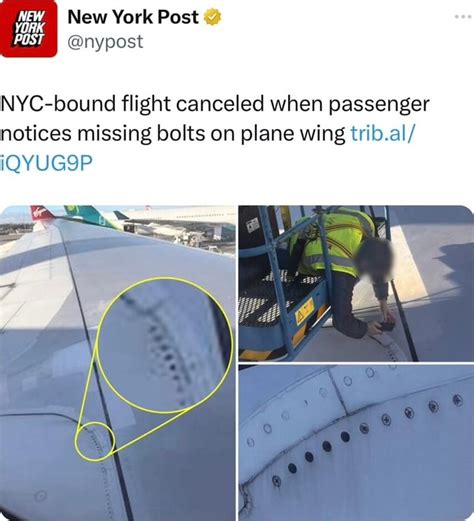I New York Post I Nypost IQYUG9P NYC Bound Flight Canceled When