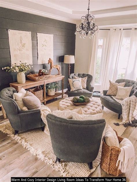 Warm And Cozy Interior Design Living Room Ideas To Transform Your Home
