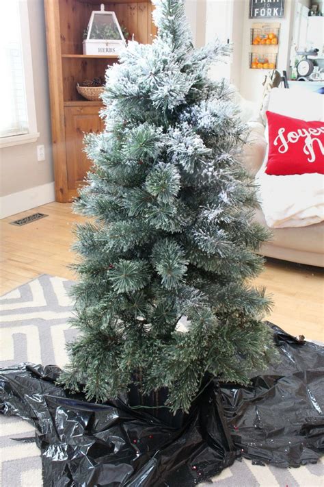 How To Flock A Christmas Tree And Other Greenery Clean And Scentsible
