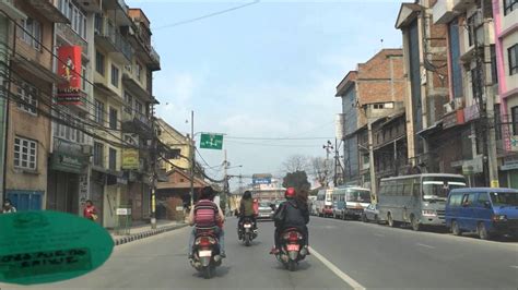 Kathmandu Roads Satdobato To Tripureshwor Youtube