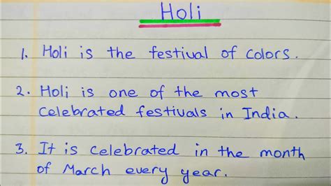 Holi Essayholi Festival Essay Easy10 Lines On Holi Festivalholi Ke