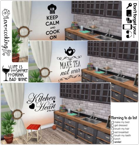 Sims 4 Ccs The Best Wall Deco Saying By Annett85