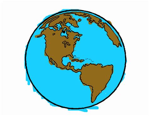 Dibujo De Planeta Tierra 1 Pintado Por En El Día 18 09 18 A