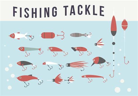 Fishing Tackle Pack 174445 Vector Art At Vecteezy