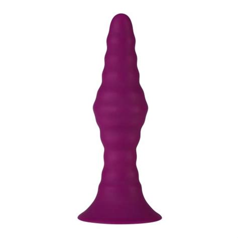 pyra large remote control 10 function rechargeable ribbed silicone butt plug with turbo boost