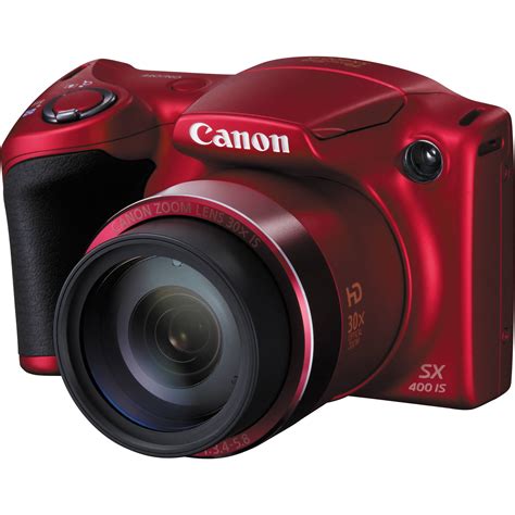 Canon Powershot Sx400 Is Digital Camera Red 9769b001 Bandh Photo