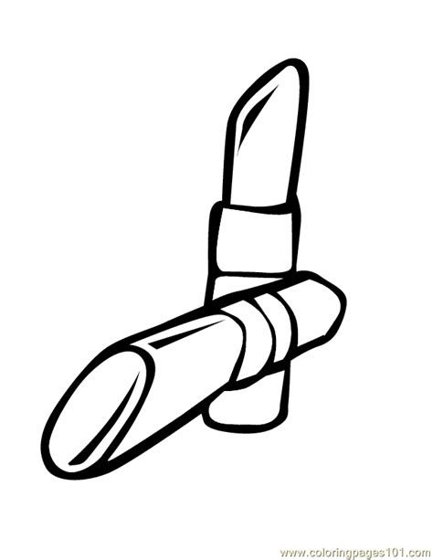 Each lip smacker moisturizes to keep your lips soft and prevent dry, chapped lips. Lipstick Coloring Page - Free Cosmetic Coloring Pages ...