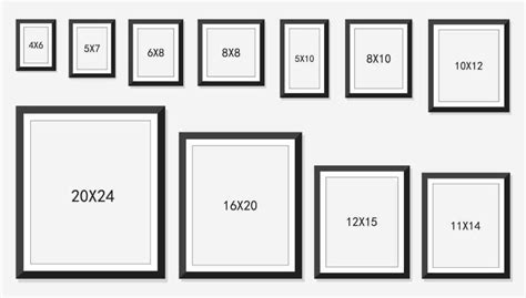 Picture Frame Size Guide Memory Box