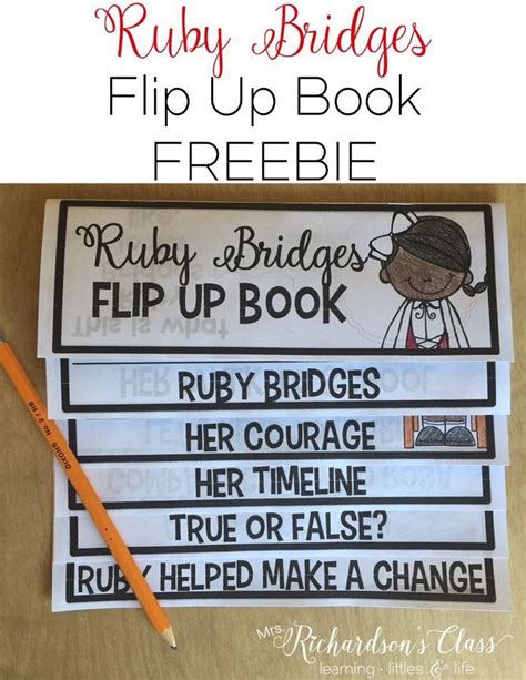 The following year, she was made an honorary deputy federal marshal in washington, d.c. Ruby Bridges Flip Up Book | Black history month activities ...