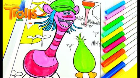 Dreamworks Trolls Color Cooper And Fuzzbert With Crayola Coloring And
