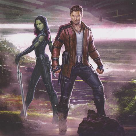 2048x2048 star lord and gamora artwork ipad air hd 4k wallpapers images backgrounds photos and