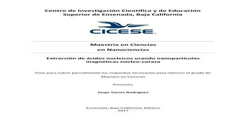 Centro De Investigación Científica Y De Educación Superior De  · 2018 1 17 · Jorge Torres