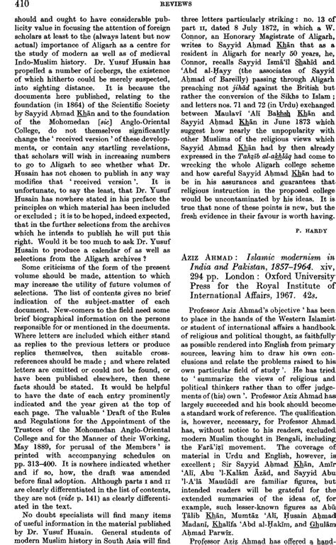 Aziz Ahmad Islamic Modernism In India And Pakistan 18571964 Xvi294