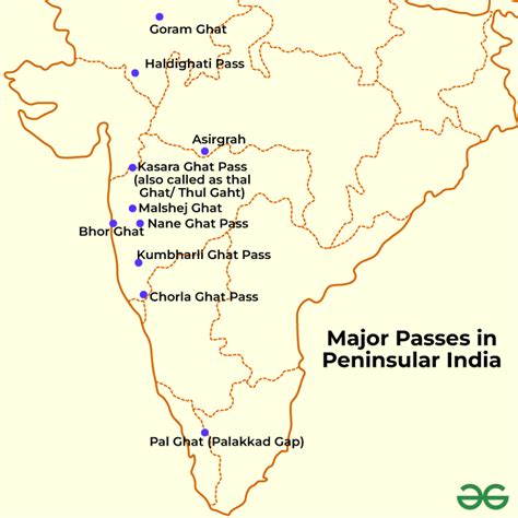 Important Mountain Passes In India Geeksforgeeks