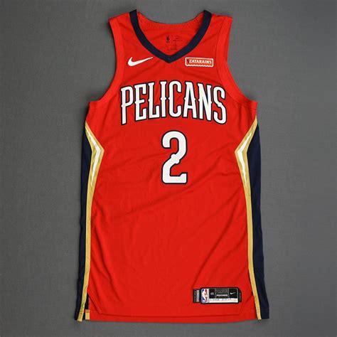 Official zion williamson pelicans jersey (red statement edition). Lonzo Ball - New Orleans Pelicans - Christmas Day' 19 ...