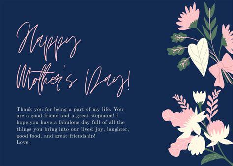 Free Printable Mothers Day Cards For Stepmoms And T Ideas Optimizedlife