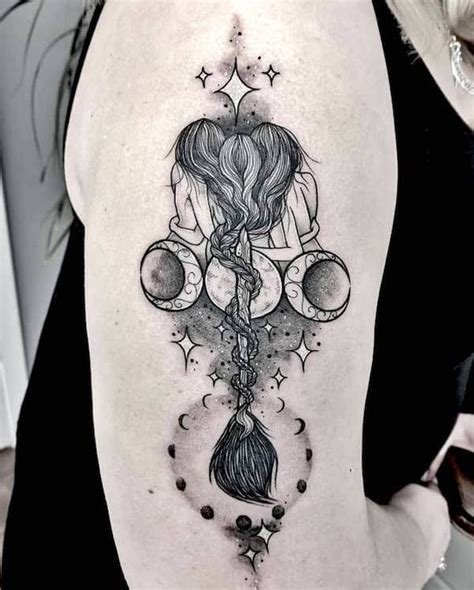 Wicca Tattoo Witchcraft Tattoos Tarot Tattoo Calf Tattoo Moon