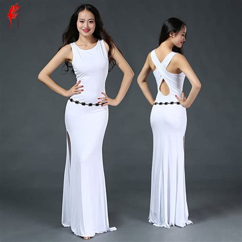 Professional Belly Dance Clothes Modal Dress Women Fashion Sleeveless Dress Girls Dance Clothing