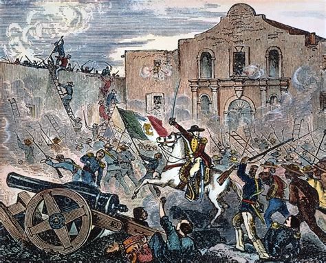 Texas The Alamo 1836 Nthe Storming Of The Alamo At San Antonio