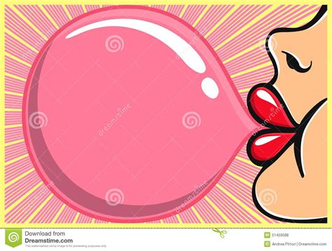 Chewing Gum Bubble Drawing Blowing Bubble Gum Cute Images Bing