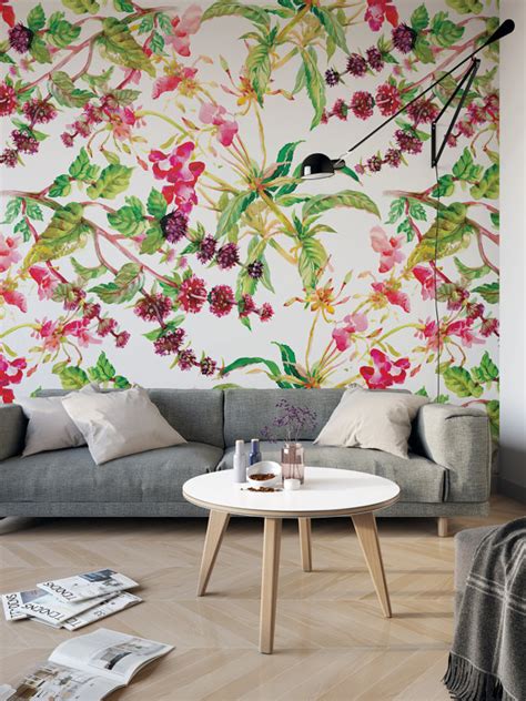 Vintage Floral Removable Wallpaper Wall Decor Wall Mural